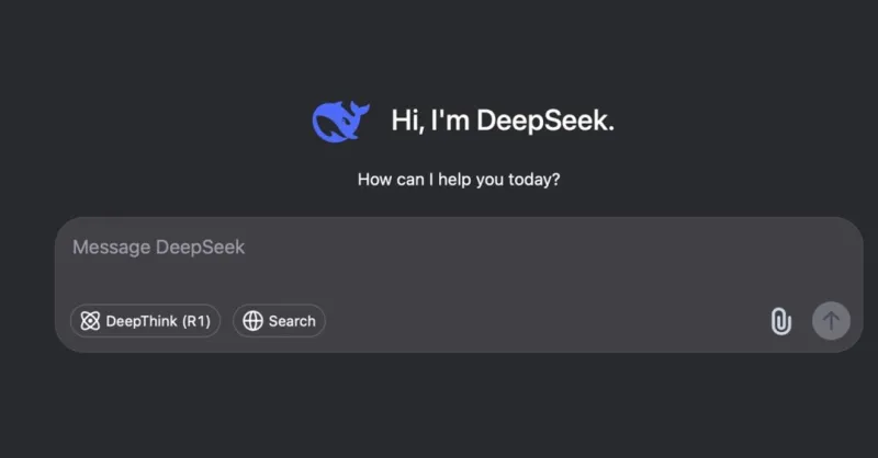 Imagen de la interfaz de la IA DeepSeek