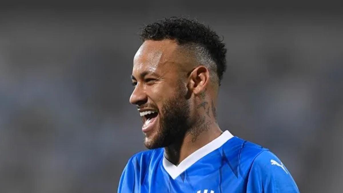 Imagen de el jugador Neymar con la camiseta del Al Hilal