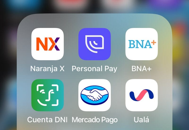 Imagen en la que muestra las aplicaciones de diferentes billeteras virtuales