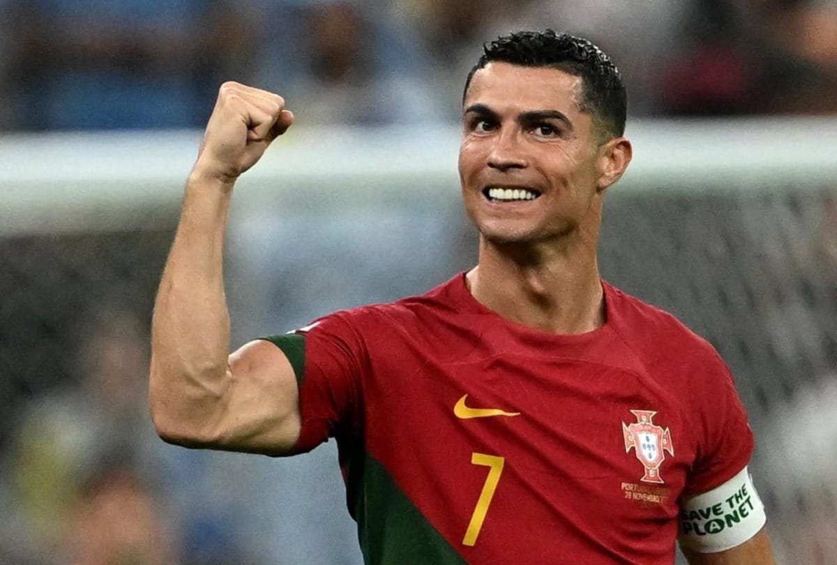 Imagen de Cristiano Ronaldo con la camiseta de Portugal