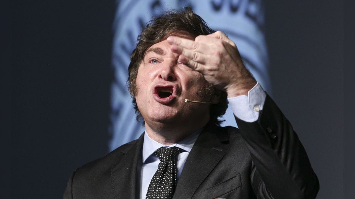 Imagen del presidente Javier Milei