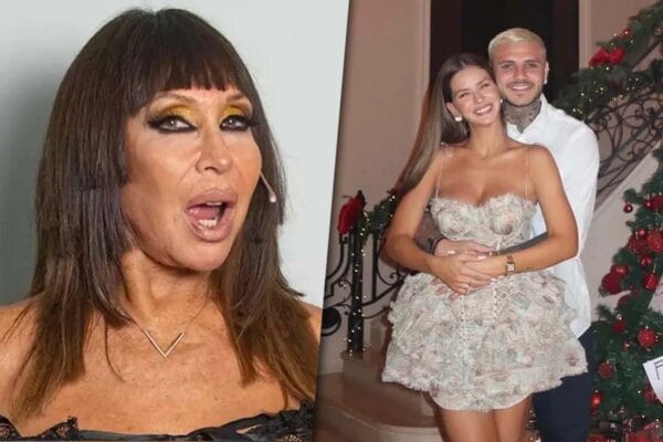 Moria Casán analiza la imagen de la China Suárez y Mauro Icardi en Navidad