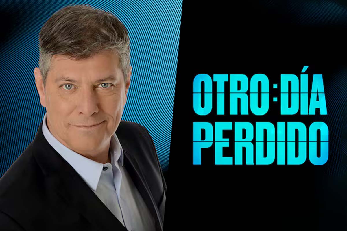 Collage de Mario Pergolini por un lado y el logo del programa "Otro Día Perdido" por El Trece.