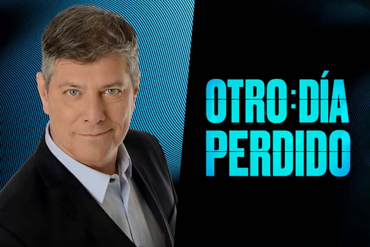Collage de Mario Pergolini por un lado y el logo del programa "Otro Día Perdido" por El Trece.
