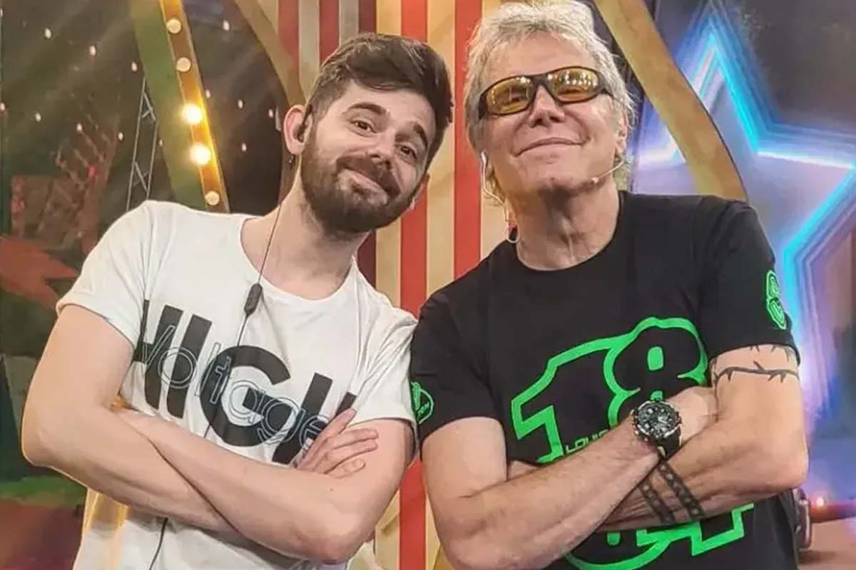 Foto de Franco y Beto Casella en "Bendita TV".