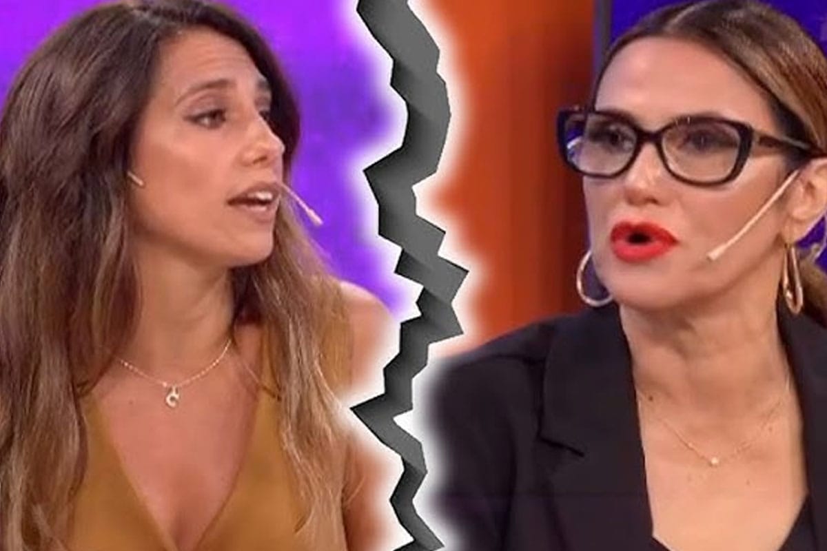 Imagen mostrando a Cinthia Fernández y Fernanda Callejón "separadas" por una grieta.