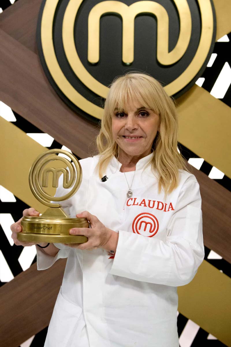Foto de Claudia Villafañe, ganadora de "MasterChef Celebrity Argentina".