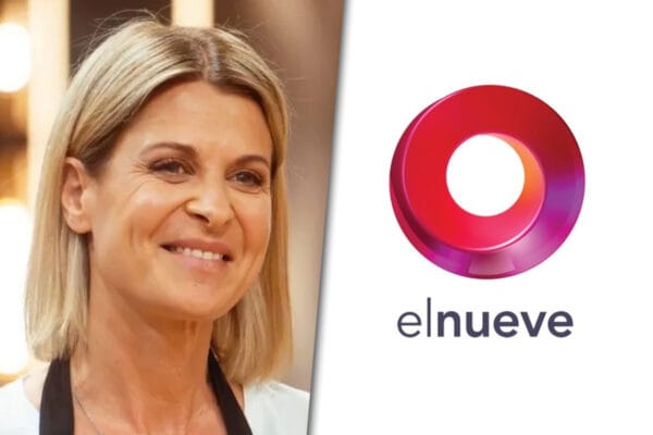 Collage de imágenes con una foto de Eugenia Tobal por un lado y el logo de El Nueve por el otro.