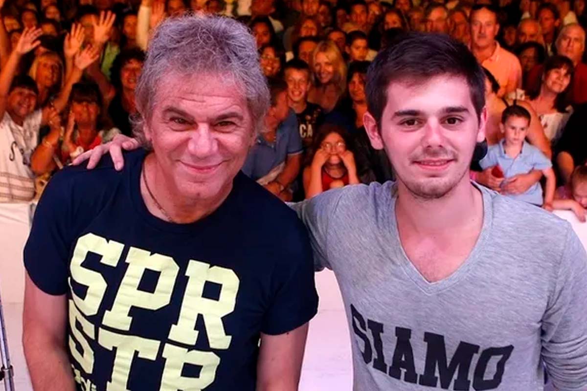 Foto de Beto Casella y Franco Casella en "Bendita TV".