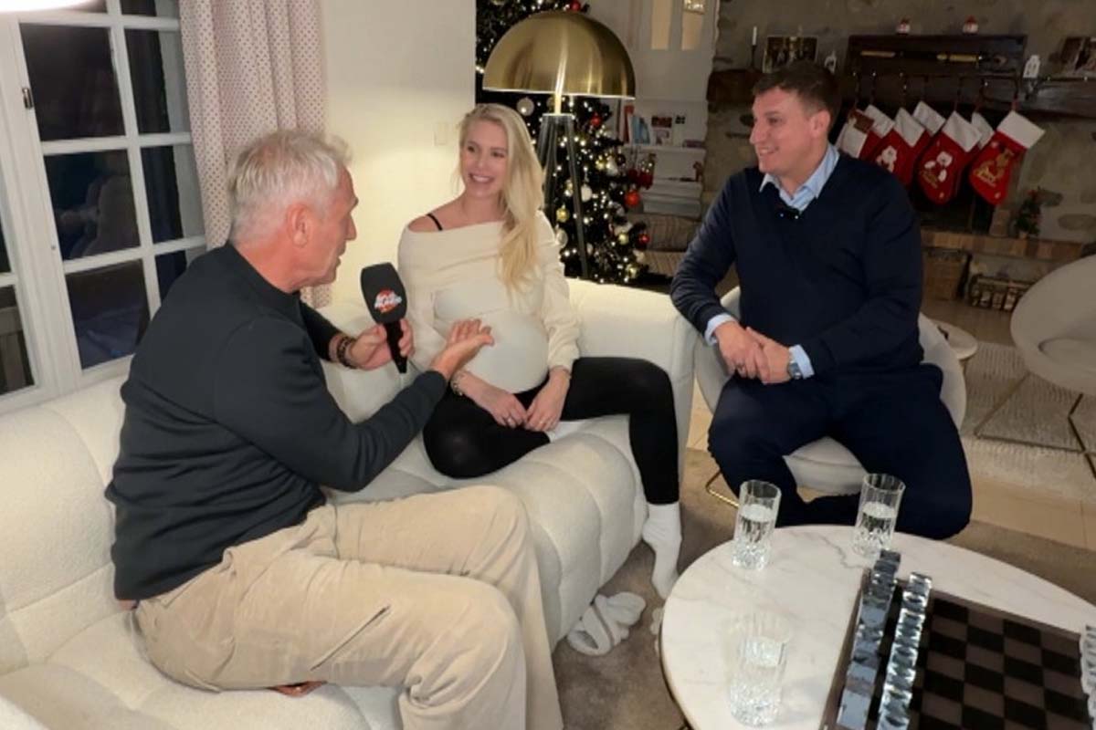 Captura de pantalla de la entrevista a Daniela Christiansson y Maxi López en el programa de Marley (Por el Mundo).