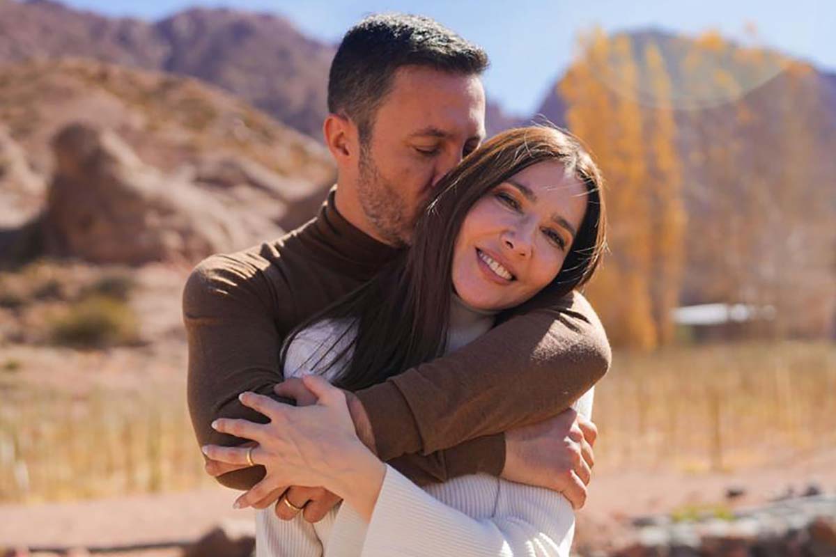 Foto de Luis Petri con Cristina Pérez.