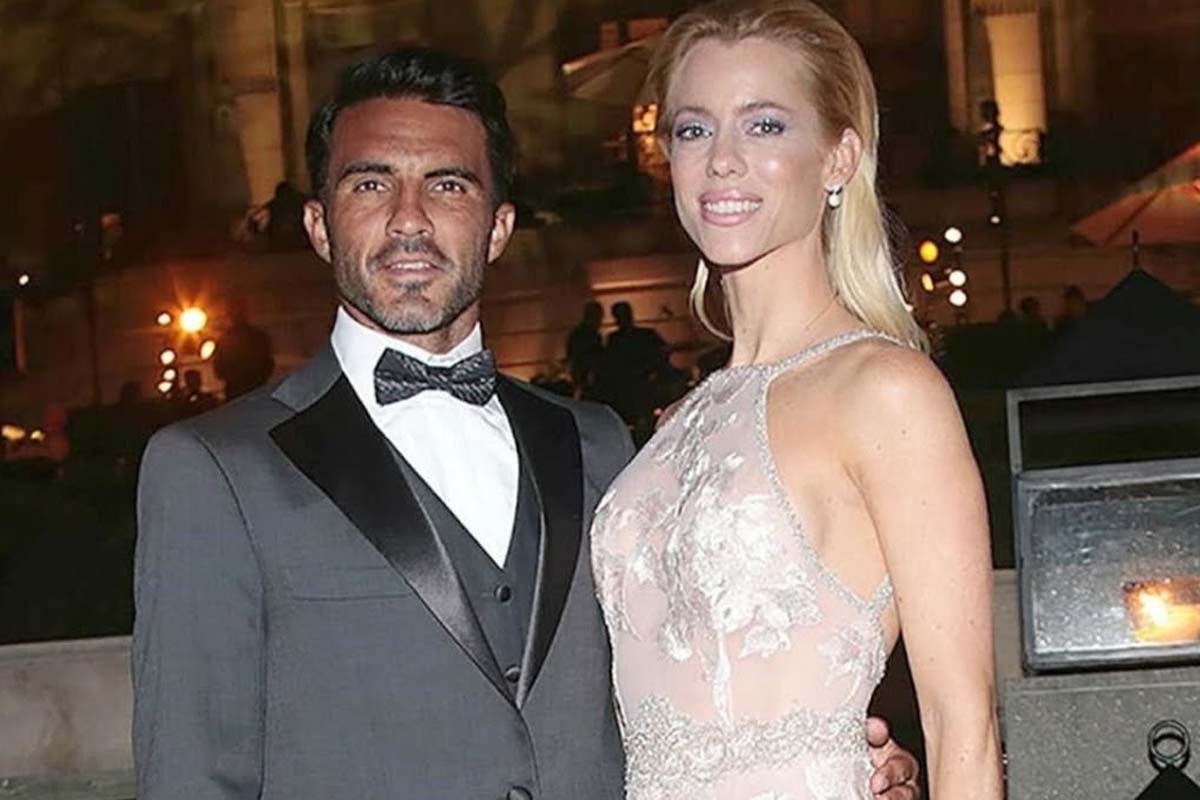 Foto del casamiento de Fabián Cubero y Nicole Neumann.