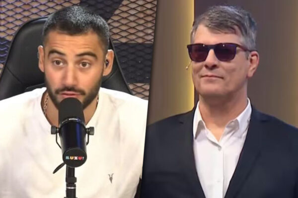 Collage de imágenes con Nico Occhiato por un lado y Mario Pergolini por el otro.