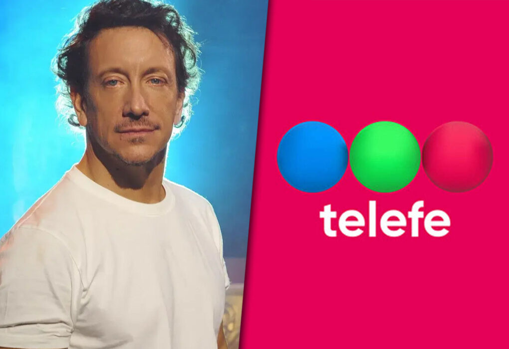 Collage de imágenes con Nico Vázquez por un lado y el logo de Telefe por el otro.