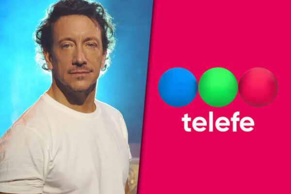 Collage de imágenes con Nico Vázquez por un lado y el logo de Telefe por el otro.
